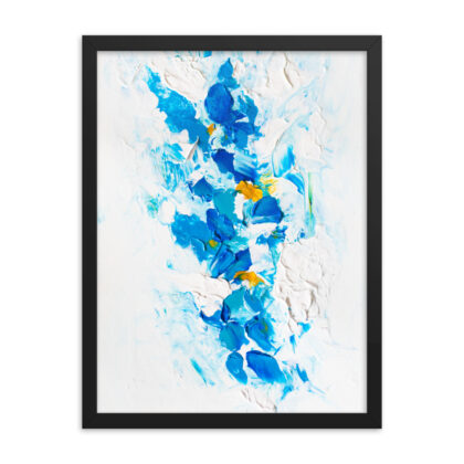 Abstract Blue-Gold Framed poster